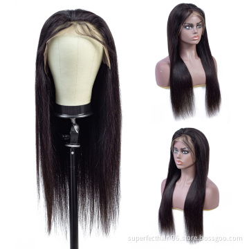 13x6 straight Part Lace Front 100% Human Hair wigs  Brazilian Virgin Hair Straight Wave Lace Wig